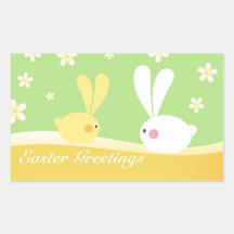 Happy Easter Greeting Sticker