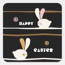 Happy Easter Greeting Sticker