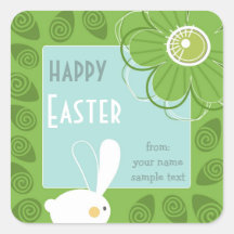 Happy Easter Greeting Sticker