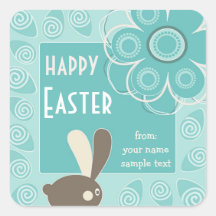 Happy Easter Greeting Sticker