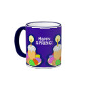 Happy Easter! Happy Spring! mugs by VioDeSign Happy Easter! Happy Spring! mugs