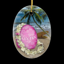 Happy Easter Hawaiian Style ornaments