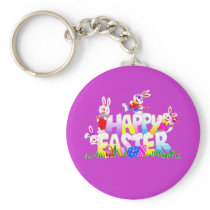 Happy Easter Keychain