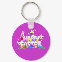 Happy Easter Keychain