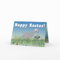 Happy Easter LaMancha Goat cards