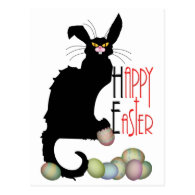 Happy Easter - Le Chat Noir Post Cards