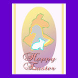 Happy Easter Llama Easter Bunny Easter Goose postcards