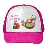 HAPPY EASTER MESH HATS