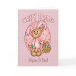 happy, easter, mom, dad, cute, teddy, bear, bunny,