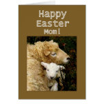 Happy Easter, Mom -- Ewe and Lamb Greeting Cards