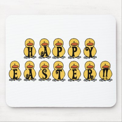 Happy Easter Mousepad by myholidaytee