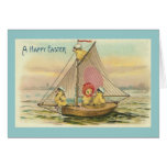 Happy Easter On A Sailboat Vintage cards