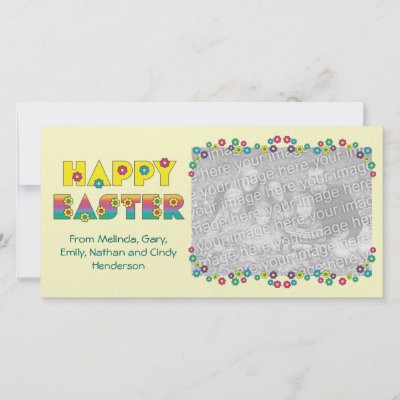 happy easter pictures to color. Happy Easter Photo Card