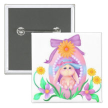 Happy Easter Pinback Button