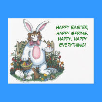 Happy Easter Postcard by ZachBear Happy Easter Postcard