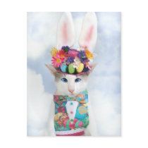 Happy Easter Postcard by Skeezix the Cat by knichols1109 Happy Easter Postcard by Skeezix the Cat