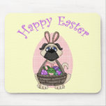 Happy Easter Pug Tees and Gifts for Kids, Adults Mouse Mat