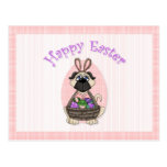 Happy Easter Pug Tees and Gifts for Kids, Adults Post Cards