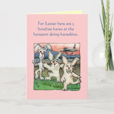Happy Easter Puns with Buns Funny Cards by zooogle