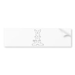 Happy Easter Rabbit Bumper Stickers