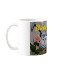 Happy Easter Rabbit Mug by JoniceC Happy Easter Rabbit Mug