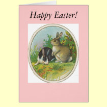 Happy Easter Rabbits cards