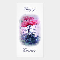 Happy Easter Red Roses Photo Card photo cards