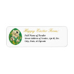 Happy Easter Return Label 1  - Russian Folk Art