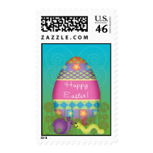 Happy Easter Snail & Inch Worm Postage