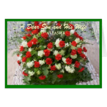 Happy Easter Son And Daughter-in-Law Card Flowers