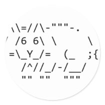 Happy Easter Round Stickers