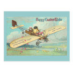 Happy Easter-Tide Vintage Chick Pilot Post Card