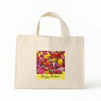 Happy Easter! Tote Bags Tulip Flowers Spring