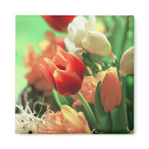 Happy Easter Tulips magnets by Spice Happy Easter Tulips magnets