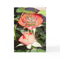 Happy Easter Wife Card - Roses by justbyjuliecards Happy Easter Wife Card - Roses