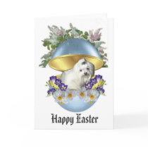 Happy Easter with a dog cards
