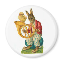 Happy Easter With French Horn magnets