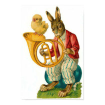 Happy Easter With French Horn posters