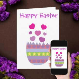 Happy Easter with Love Card