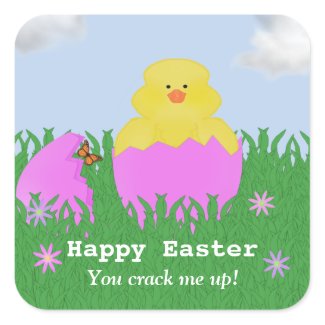 Happy Easter: You Crack Me Up Stickers sticker