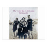 Happy Edwardians by the sea Post Cards