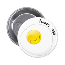 Happy Egg Buttom Pin