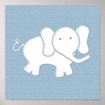 Happy Elephant Art Print posters