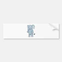 Happy Elephant Bumper Stickers