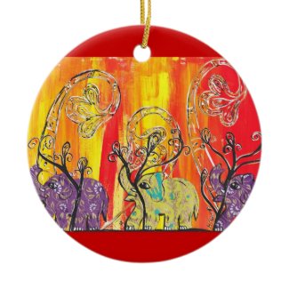 Happy Elephant Parade Ornament ornament