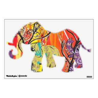 Happy Elephant Parade Wall Decals