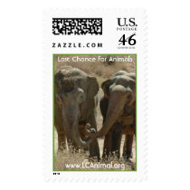 Happy Elephants postage by lastchanceforanimals Happy Elephants postage