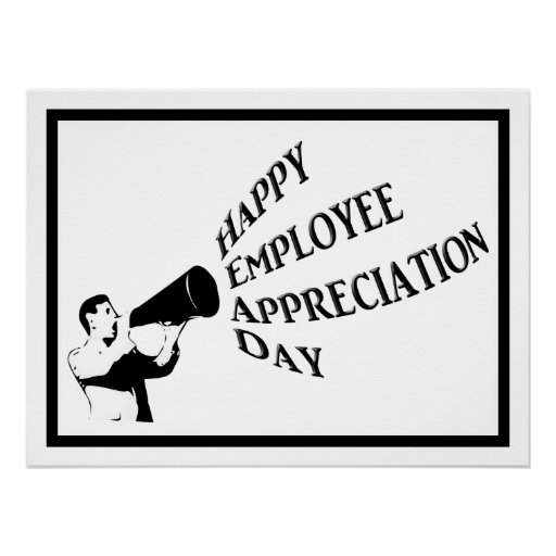 happy employee appreciation day perfect poster zazzle employee appreciation posters
