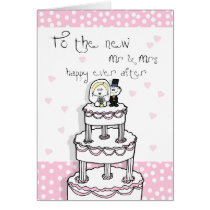 Happy ever after... wedding card cards
