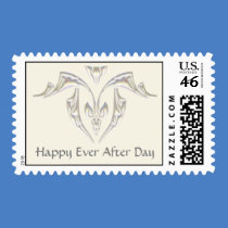 Happy Ever After Wedding Day Postage